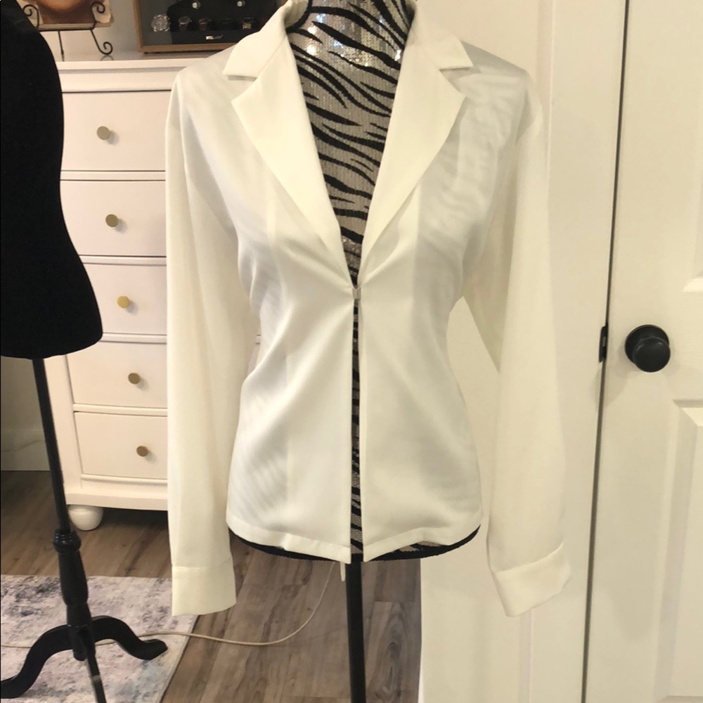 Elegant White Women's Blouse